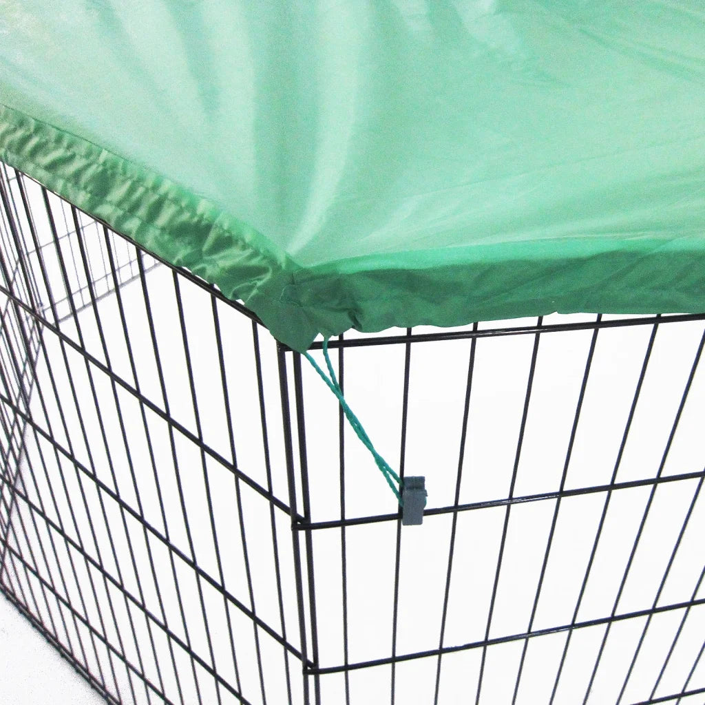 Green Net Cover for Pet Playpen 24in Dog Exercise Enclosure