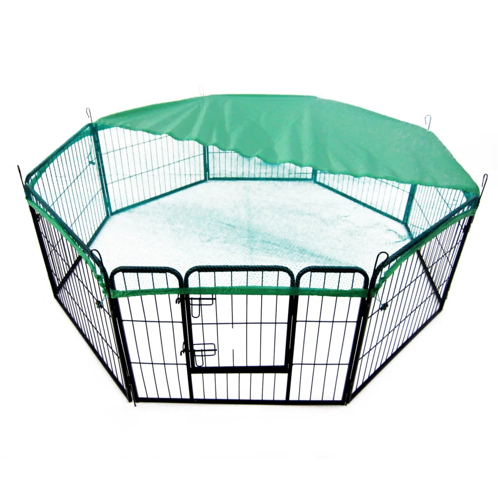 Green Net Cover for Pet Playpen 32in Dog Exercise Enclosure