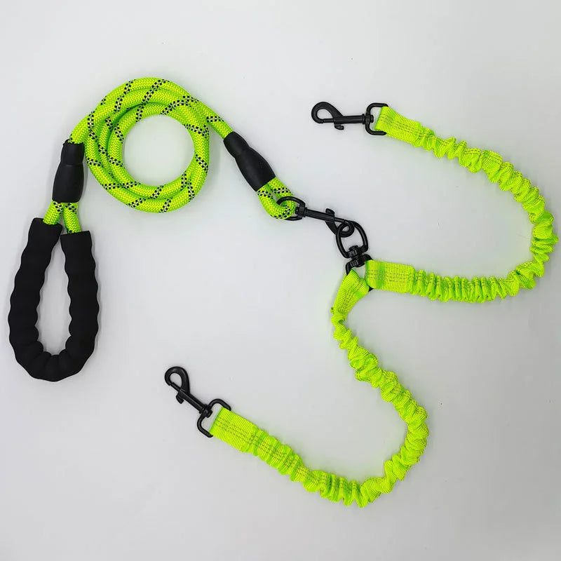 Green Pet Double-Ended Rope + 1.5M Leash - Easy to walk two