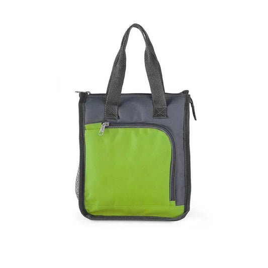 Green Portable Insulated Lunch Bag for Office Picnic