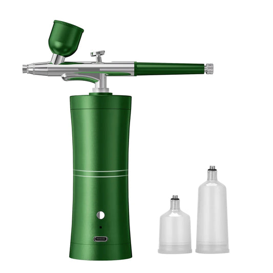 Green Portable Oxygen Infusion Airbrush - Facial Mist
