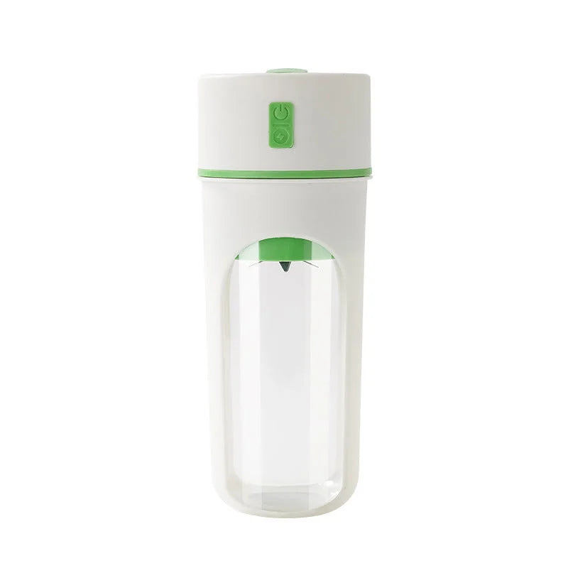 Green Portable USB Rechargeable Juicer Bottle - 2-in-1