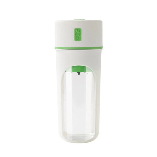 Green Portable USB Rechargeable Juicer Bottle - 2-in-1