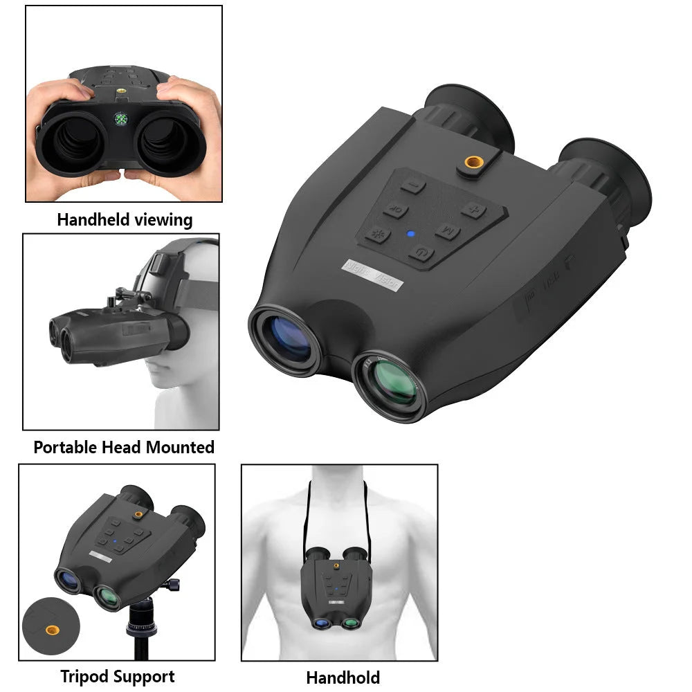 Green Professional HD Digital Night Vision Binoculars - 6X