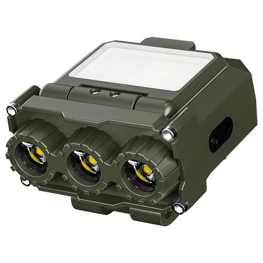 Green Rechargeable LED Headlight - Cap Light Long Lasting