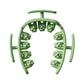 Green Removable Adjustable Wrap-Around Muscle Roller