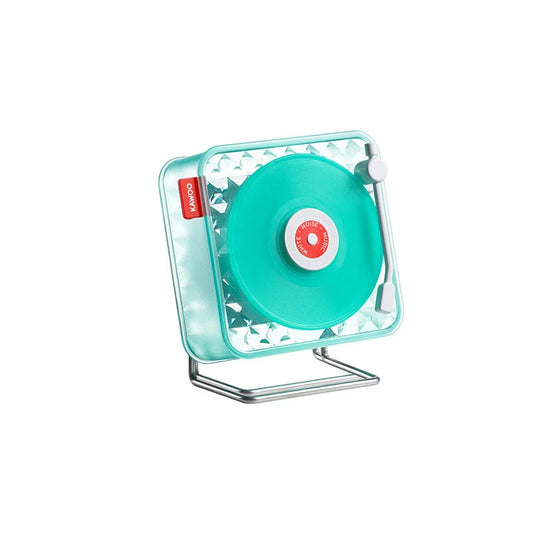 Green Retro Bluetooth Speaker - Transparent Vinyl Design