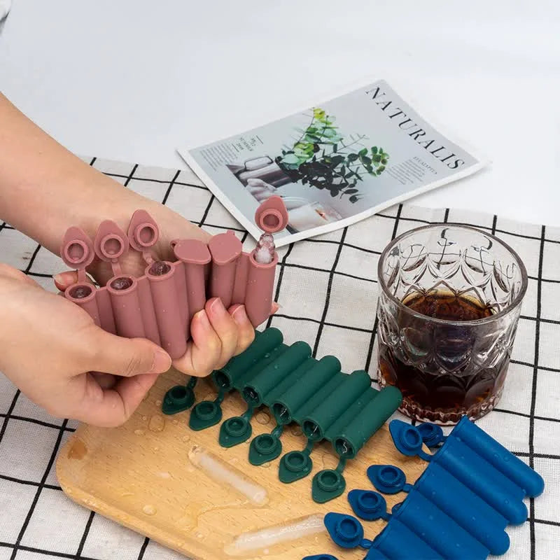 Green Reusable Silicone Ice Stick Mold