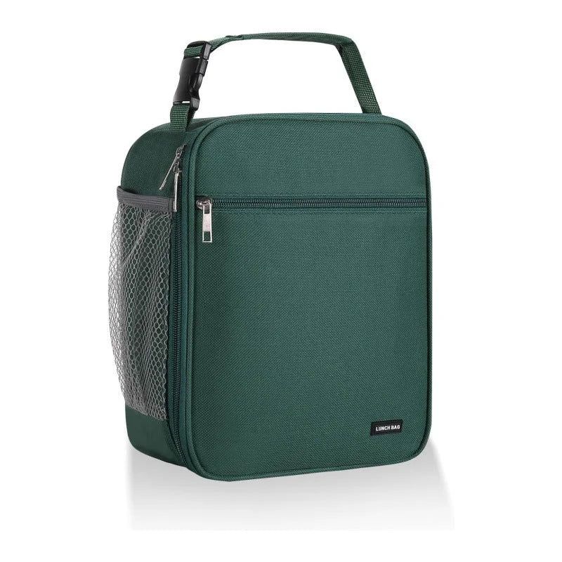 Green Set of 2 Handheld Insulated Lunch Bags for Food