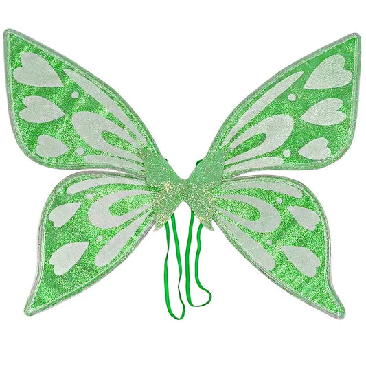 Green Sparkling Fairy Wings - Lightweight Glitter Butterfly
