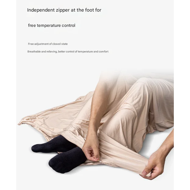 Green Ultra-Stretch Sleeping Bag Liner - Portable &