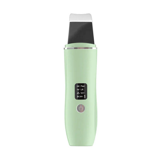 Green Ultrasonic Skin Scrubber - Deep Pore Cleansing Facial