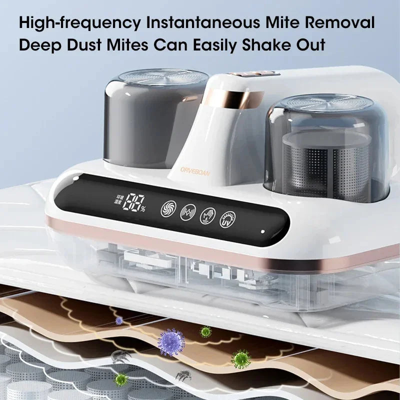 Green Without humidity display Wireless Dust Mite Vacuum