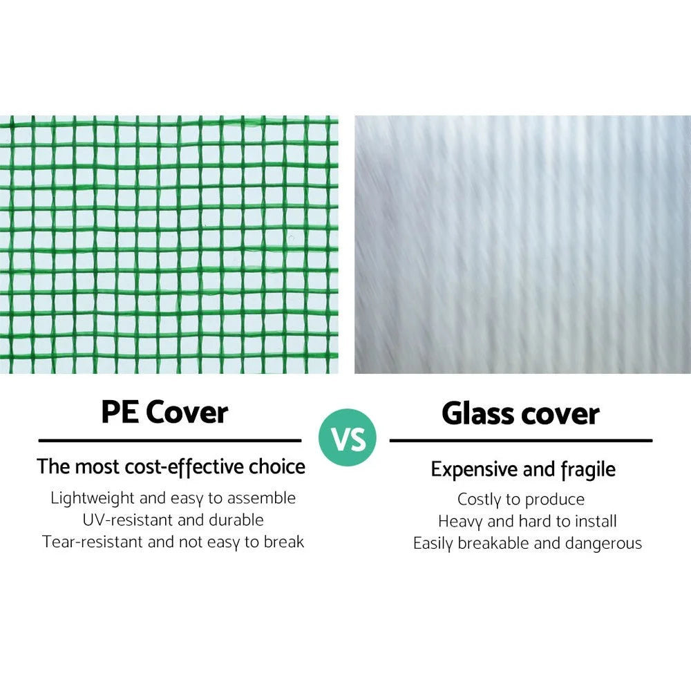 Greenhouse 4X3X2M Garden Shed Polycarbonate Storage Green