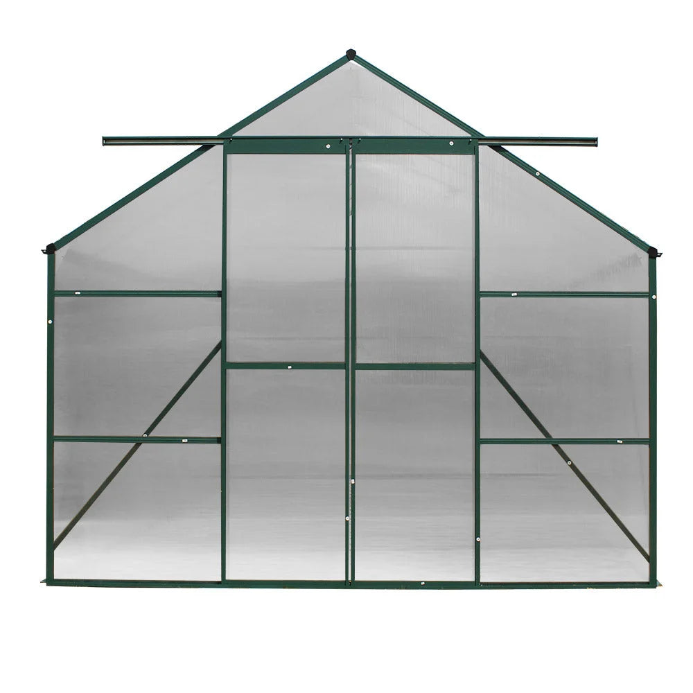 Greenhouse Aluminium Polycarbonate 5.1x2.44x2.1M Garden Shed