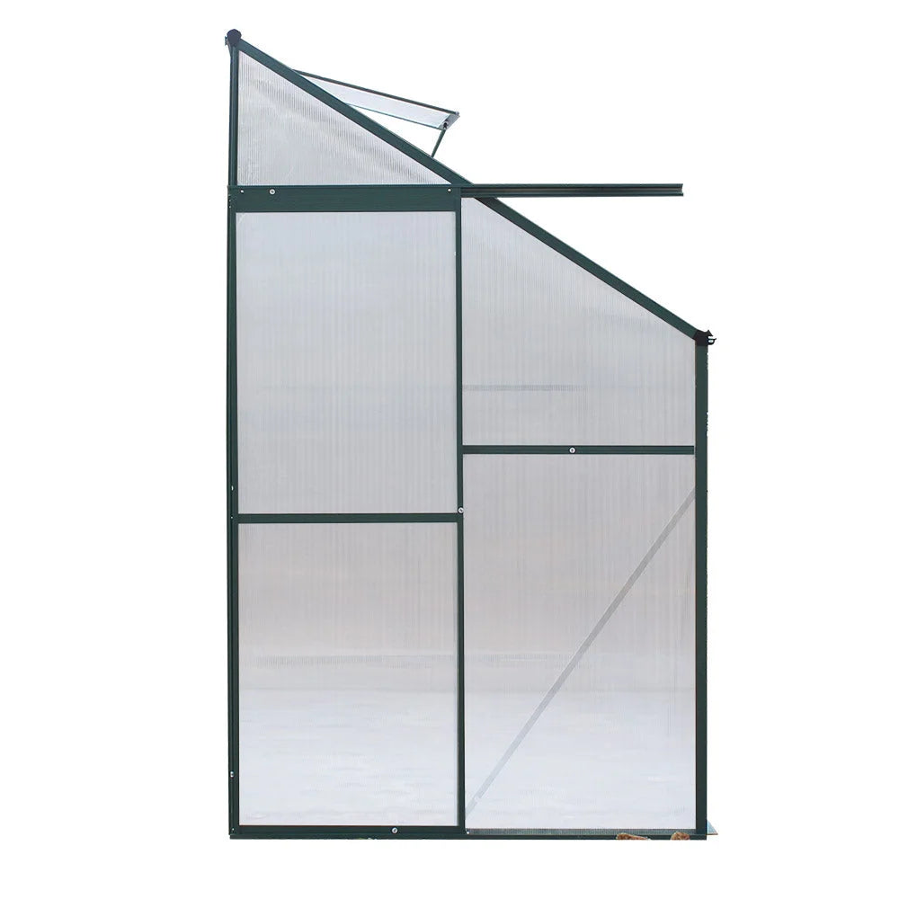 Greenhouse Aluminum Garden Polycarbonate 2.52x1.27M