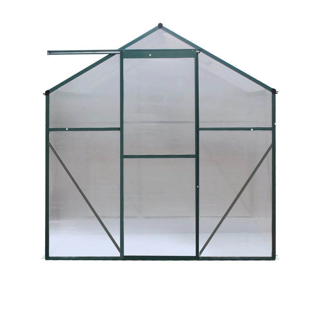 Greenhouse Aluminum Garden Shed Polycarbonate 1.9x1.9M