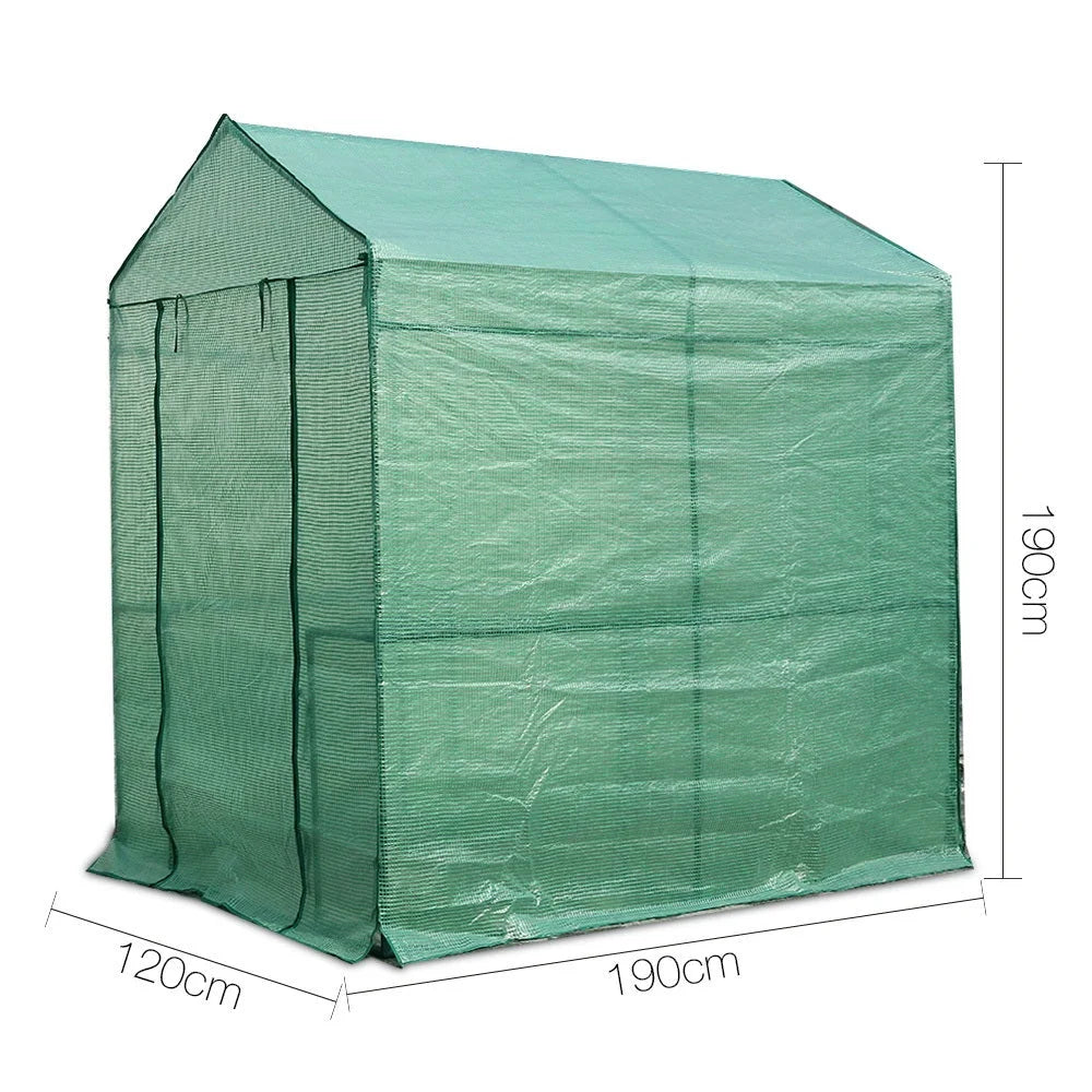 Greenhouse Garden Shed Storage Plant Lawn 1.9X1.2M