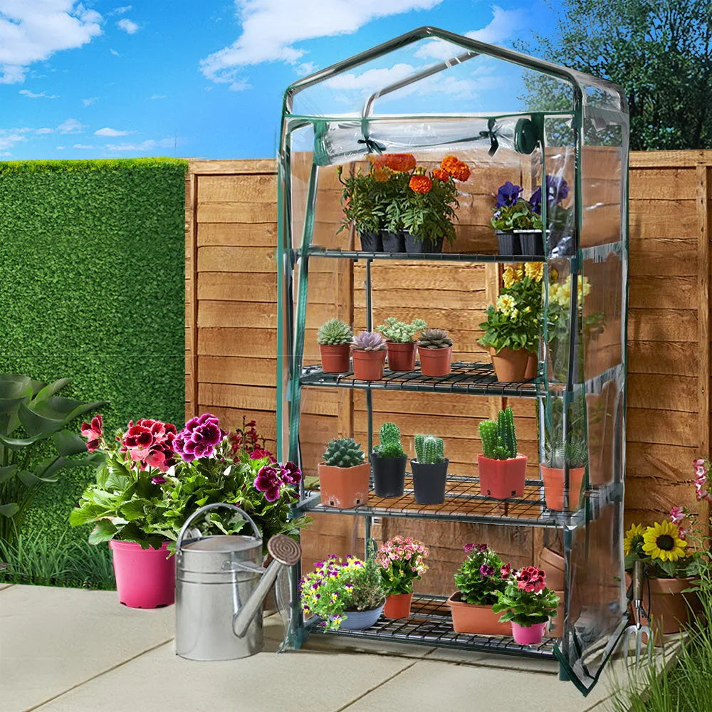 Greenhouse Garden Shed Tunnel Plant Storage Lawn - Green