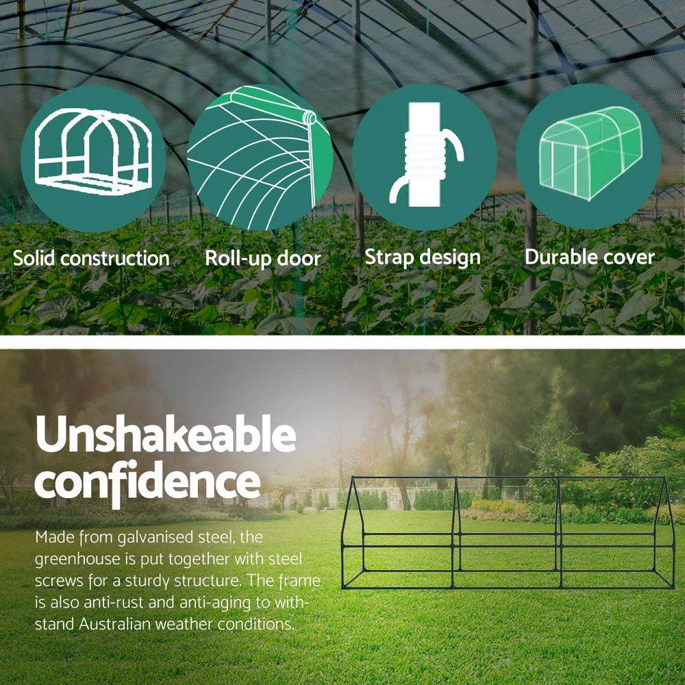 Greenhouse Mini Raised Garden Bed Planter Box 2.7x0.9x0.9M