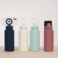 Grey 1L Stainless Steel Water Bottle with Magnetic Phone