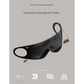 Grey 2-in-1 Blackout Sleep Mask with Integrated Noise