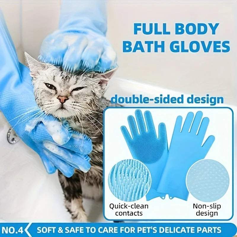 Grey 6 Piece Dog Grooming Bath