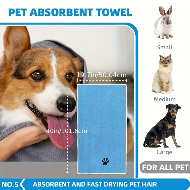 Grey 6-Piece Dog Grooming Bath Set