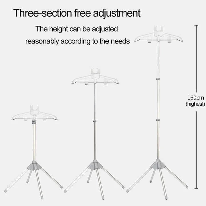 Grey Adjustable Foldable Garment Steamer Stand