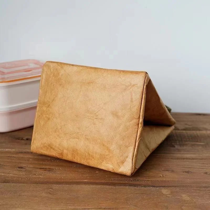 Grey Eco-Friendly Insulated Lunch Bag with Handle - Durable