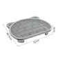 Grey Elevated Cat Litter Trapping Mat - Dual-Layer Scatter