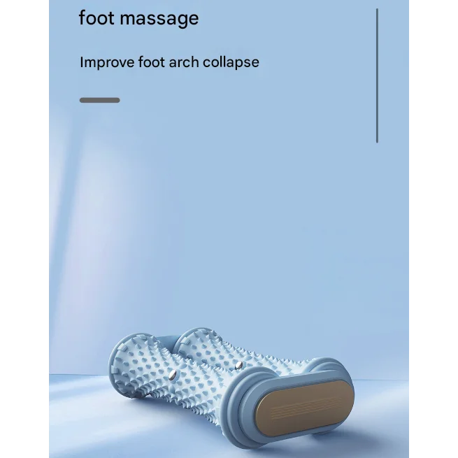 Grey Ergonomic Dual Foot Massage Roller - Deep Tissue