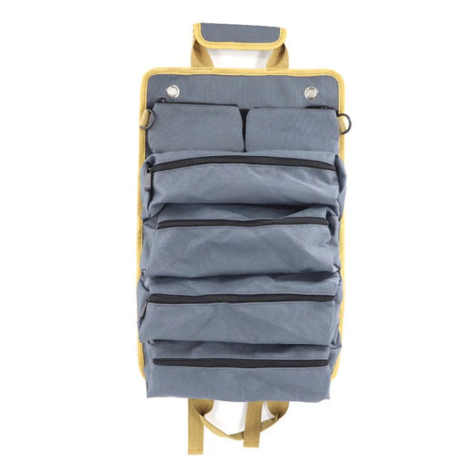 Grey Heavy Duty Roll-Up Tool Bag Organizer - Waterproof