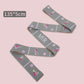 Grey Instructional Yoga Stretch Strap with Embroidered Pose