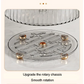 Grey Luxury Rotating Storage Rack - Transparent Spice