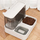 Grey Pet Feeder 3L Automatic Cat Feeder and Water Dispenser