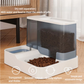 Grey Pet Feeder 3L Automatic Cat Feeder and Water Dispenser