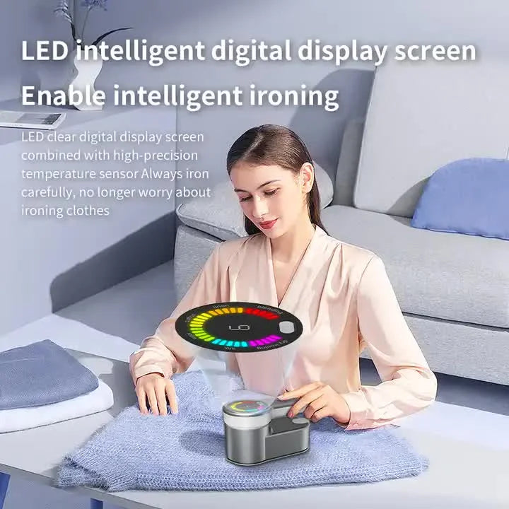 Grey Portable Handheld Garment Steamer | Mini Steam Iron