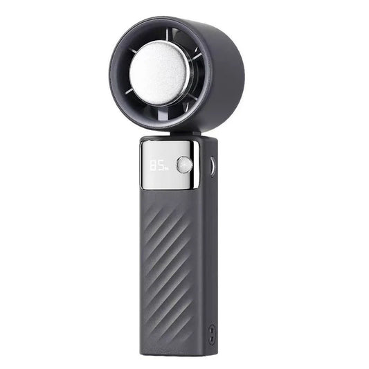 Grey Portable Turbo Handheld USB Rechargeable Fan
