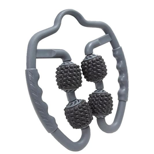 Grey Set of 2 Foam Roller Ring Leg Massagers - Muscle