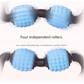 Grey Set of 2 Foam Roller Ring Leg Massagers with 2