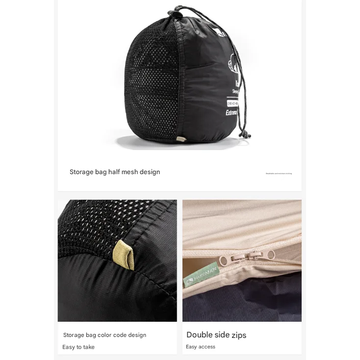 Grey Ultra-Stretch Sleeping Bag Liner - Portable &