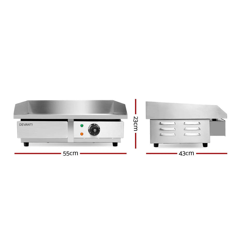 Griddle Hot Plate 3000W Stainless Steel appliances 547