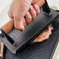 Grill Press Heavy Duty Rectangular Cast Iron for Burger