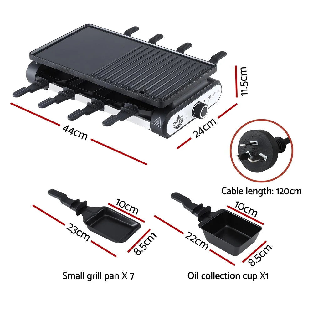 Grillz 1400W Electric BBQ Grill w/ 7 Cooking Pans - Home &