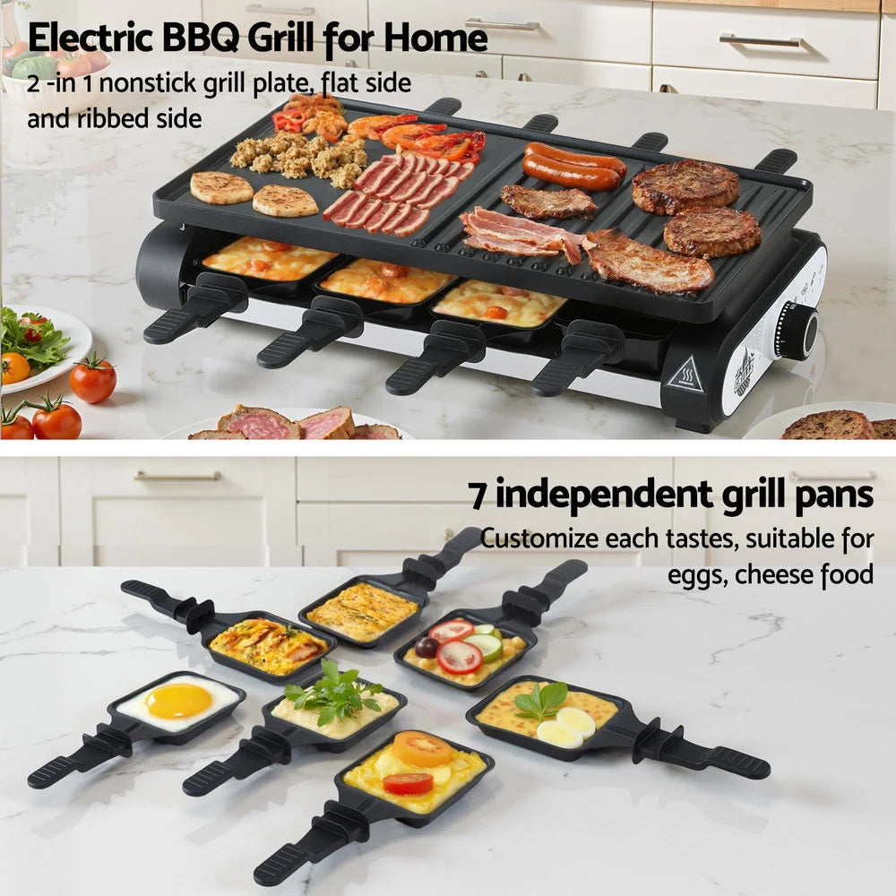 Grillz 1400W Electric BBQ Grill w/ 7 Cooking Pans - Home &