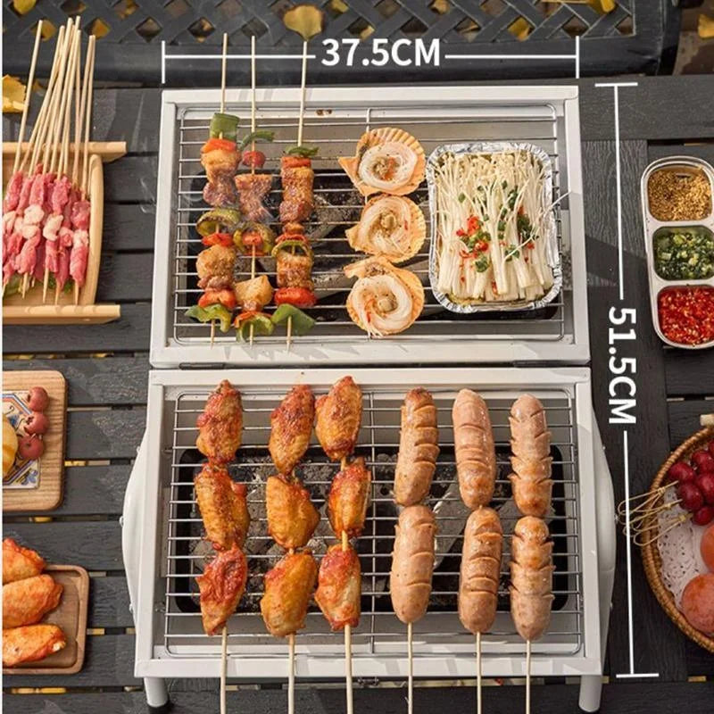 Grillz Charcoal BBQ Portable Grill Camping Barbecue Outdoor