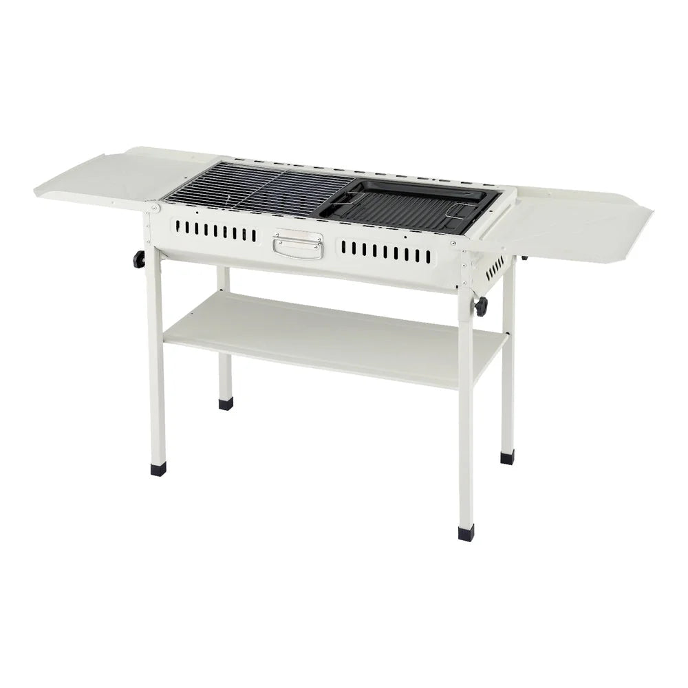 Grillz Portable BBQ Grill w/ Stainless Steel Racks & Pans