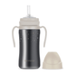 Grosmimi Dark Stainless Straw Cup 300ml White