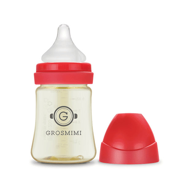 Grosmimi PPSU Feeding Bottle 200ml (Newborn) Pink